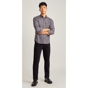 Bonobos | Men’s Black Corduroy 5-Pocket Pants, Orange Tiger Stripes
